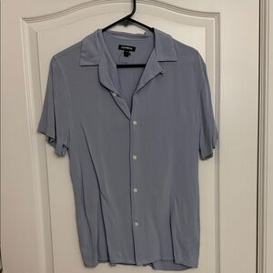 Express Men's Soft Blue Casual Shirt